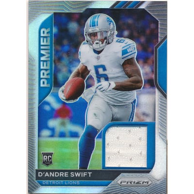 2020 Panini Prizm Premier Jerseys #18 D'Andre Swift