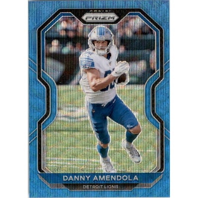 2020 Panini Prizm Prizms Blue Wave #198 Danny Amendola