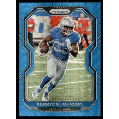 2020 Panini Prizm Prizms Blue Wave #200 Kerryon Johnson