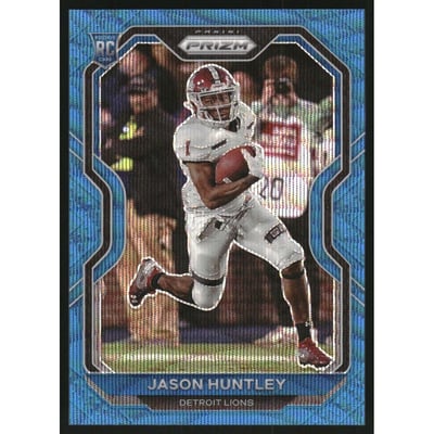 2020 Panini Prizm Prizms Blue Wave #360 Jason Huntley