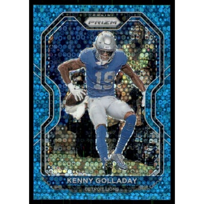 2020 Panini Prizm Prizms No Huddle Blue #196 Kenny Golladay