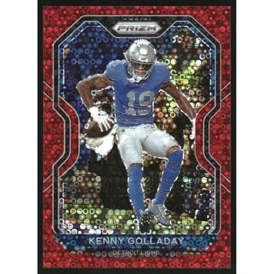 2020 Panini Prizm Prizms No Huddle Red #196 Kenny Golladay