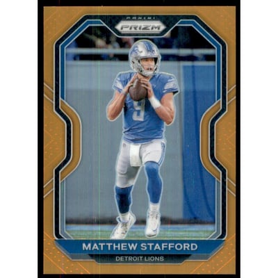 2020 Panini Prizm Prizms Orange #199 Matthew Stafford