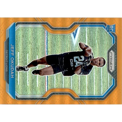 2020 Panini Prizm Prizms Orange #359 Jeff Okudah