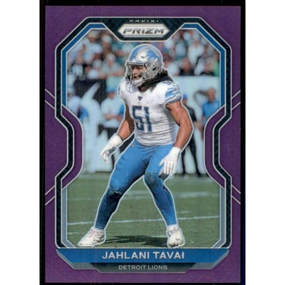 2020 Panini Prizm Prizms Purple #203 Jahlani Tavai
