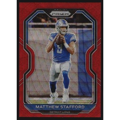 2020 Panini Prizm Prizms Red Wave #199 Matthew Stafford