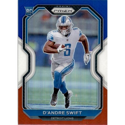 2020 Panini Prizm Prizms Red White and Blue #358 D'Andre Swift