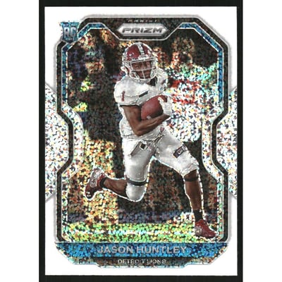 2020 Panini Prizm Prizms White Sparkle #360 Jason Huntley