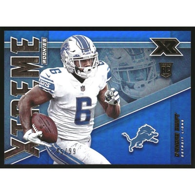 2020 Panini XR Xtreme Rookies Blue #9 D'Andre Swift