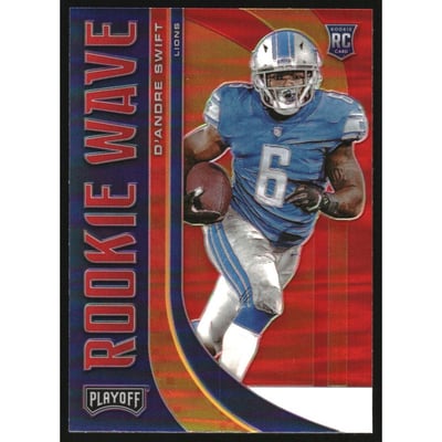 2020 Playoff Rookie Wave Red #15 D'Andre Swift