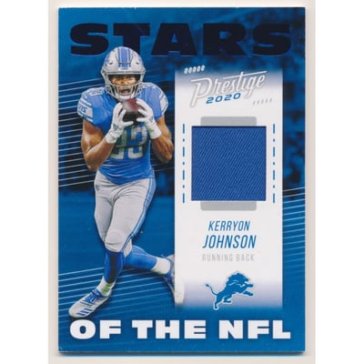 2020 Prestige Stars of the NFL Jerseys Xtra Points Blue #7 Kerryon Johnson
