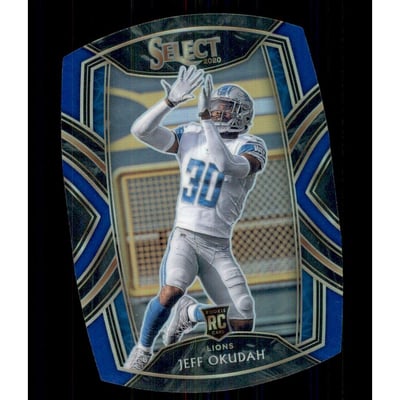 2020 Select Prizm Blue Die Cut #286 Jeff Okudah