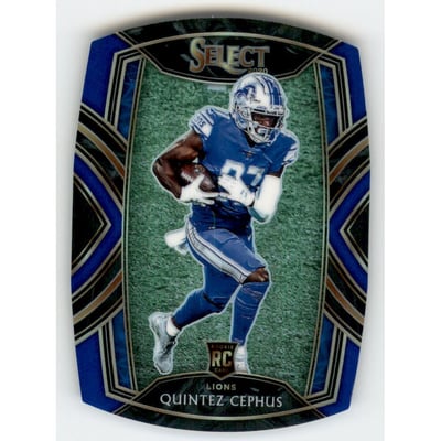 2020 Select Prizm Blue Die Cut #300 Quintez Cephus