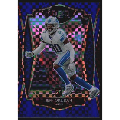 2020 Select Prizm Blue #186 Jeff Okudah