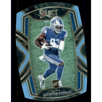 2020 Select Prizm Light Blue Die Cut #300 Quintez Cephus