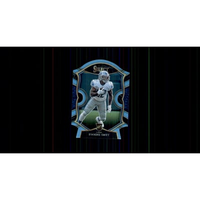 2020 Select Prizm Light Blue Die Cut #51 D'Andre Swift