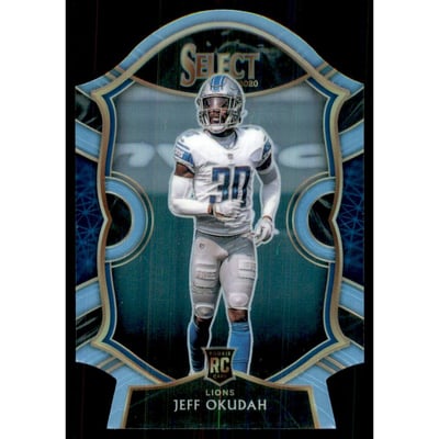 2020 Select Prizm Light Blue Die Cut #86 Jeff Okudah