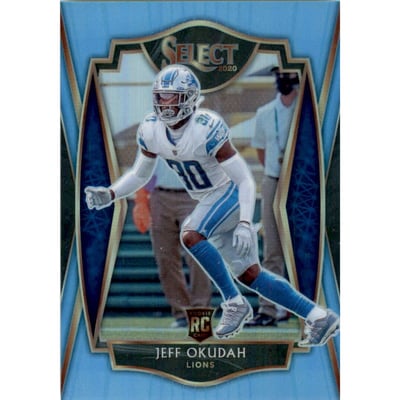 2020 Select Prizm Light Blue #186 Jeff Okudah