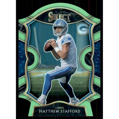 2020 Select Prizm Neon Green Die Cut #11 Matthew Stafford