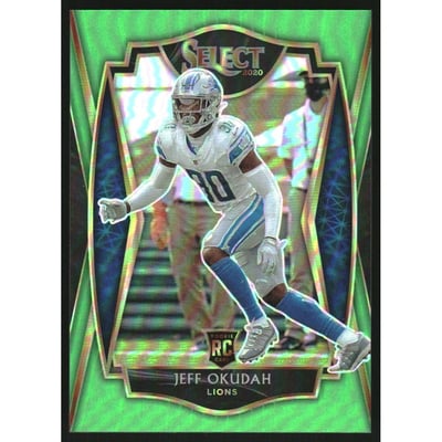 2020 Select Prizm Neon Green #186 Jeff Okudah