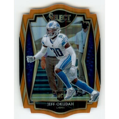 2020 Select Prizm Orange Die Cut #186 Jeff Okudah