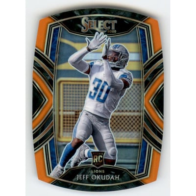2020 Select Prizm Orange Die Cut #286 Jeff Okudah