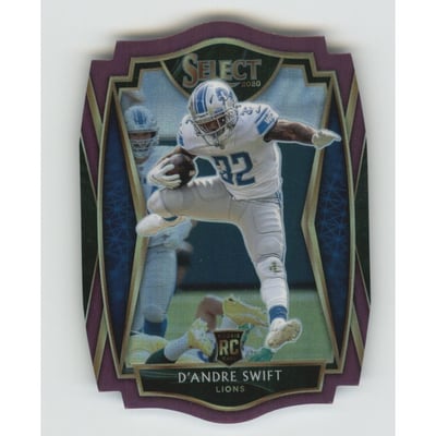 2020 Select Prizm Purple Die Cut #151 D'Andre Swift