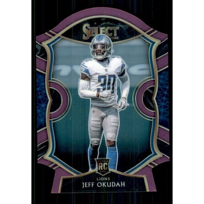 2020 Select Prizm Purple Die Cut #86 Jeff Okudah