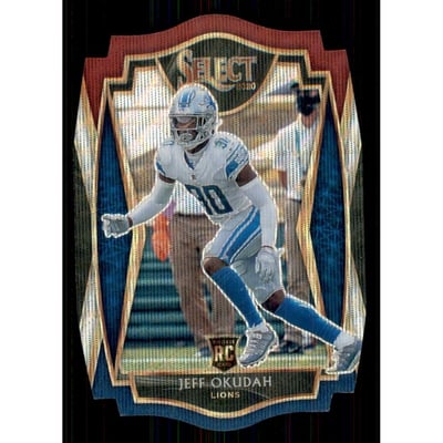 2020 Select Prizm Tri Color Die Cut #186 Jeff Okudah