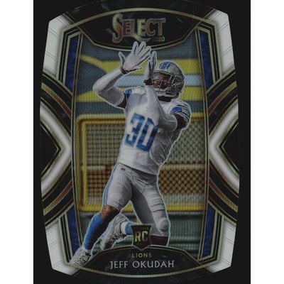 2020 Select Prizm White Die Cut #286 Jeff Okudah