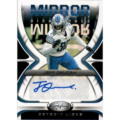 2021 Certified Mirror Signatures #46 Jeff Okudah/50