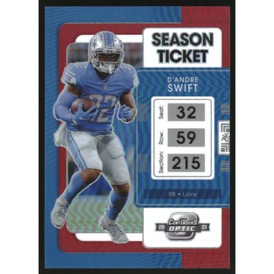 2021 Panini Contenders Optic Red #46 D'Andre Swift