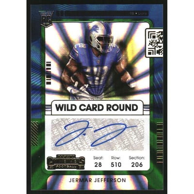 2021 Panini Contenders Wild Card #260A Jermar Jefferson AU