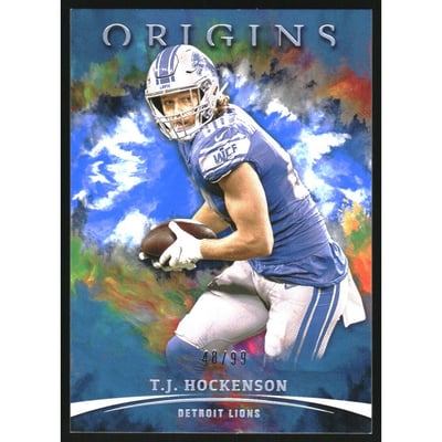 2021 Panini Origins Blue #35 T.J. Hockenson