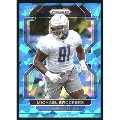 2021 Panini Prizm Prizms Blue Ice #151 Michael Brockers