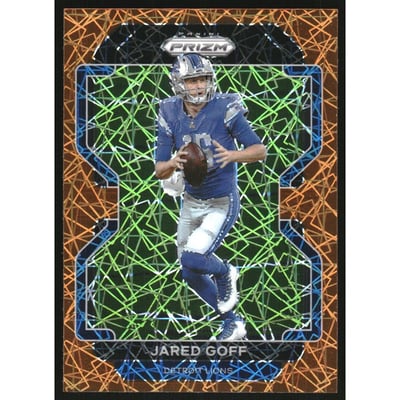 2021 Panini Prizm Prizms Lazer #148 Jared Goff