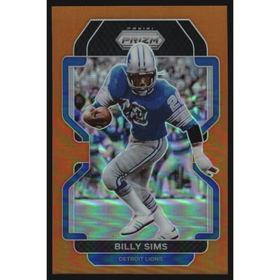 2021 Panini Prizm Prizms Orange #154 Billy Sims
