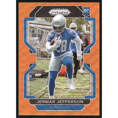2021 Panini Prizm Prizms Orange Wave #404 Jermar Jefferson