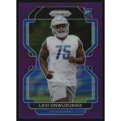 2021 Panini Prizm Prizms Purple #423 Levi Onwuzurike