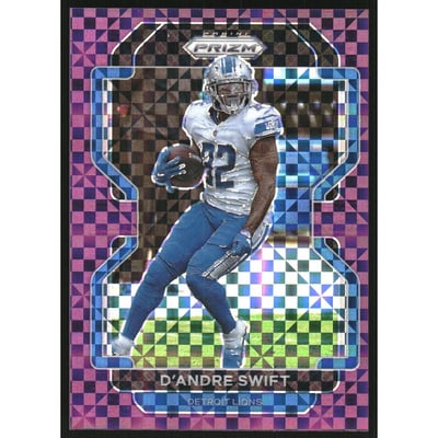 2021 Panini Prizm Prizms Purple Power #149 D'Andre Swift