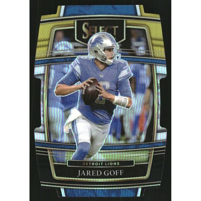 2021 Select Prizm Black and Gold Die Cut #13 Jared Goff
