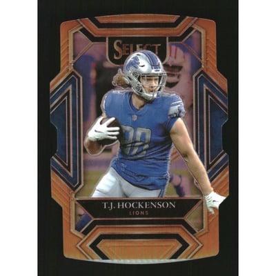 2021 Select Prizm Orange Die Cut #213 T.J. Hockenson
