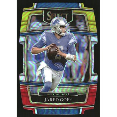 2021 Select Prizm Red and Yellow Die Cut #13 Jared Goff