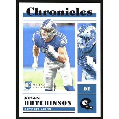 2022 Panini Chronicles Blue #47 Aidan Hutchinson
