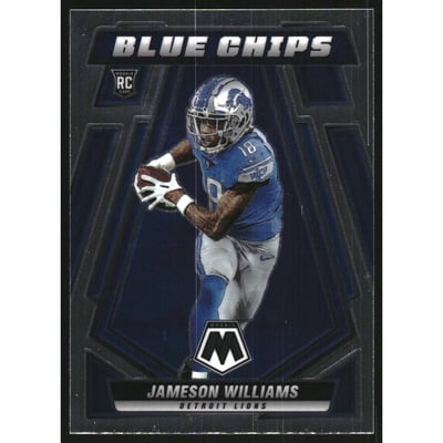 2022 Panini Mosaic Blue Chips #9 Jameson Williams
