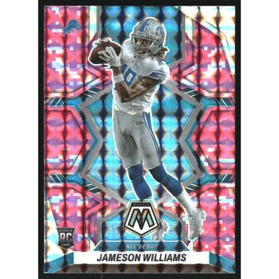 2022 Panini Mosaic Mosaic Camo Pink #278 Jameson Williams DEB
