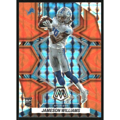 2022 Panini Mosaic Mosaic Reactive Orange #278 Jameson Williams DEB