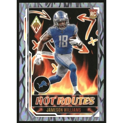 2022 Panini Phoenix Hot Routes #4 Jameson Williams