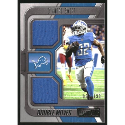 2022 Panini Playbook Double Moves Jerseys #7 D'Andre Swift