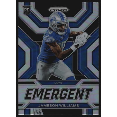 2022 Panini Prizm Emergent Prizms Silver #9 Jameson Williams